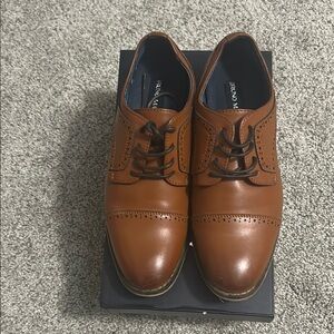 Prince Kids Brown Dress Shoes